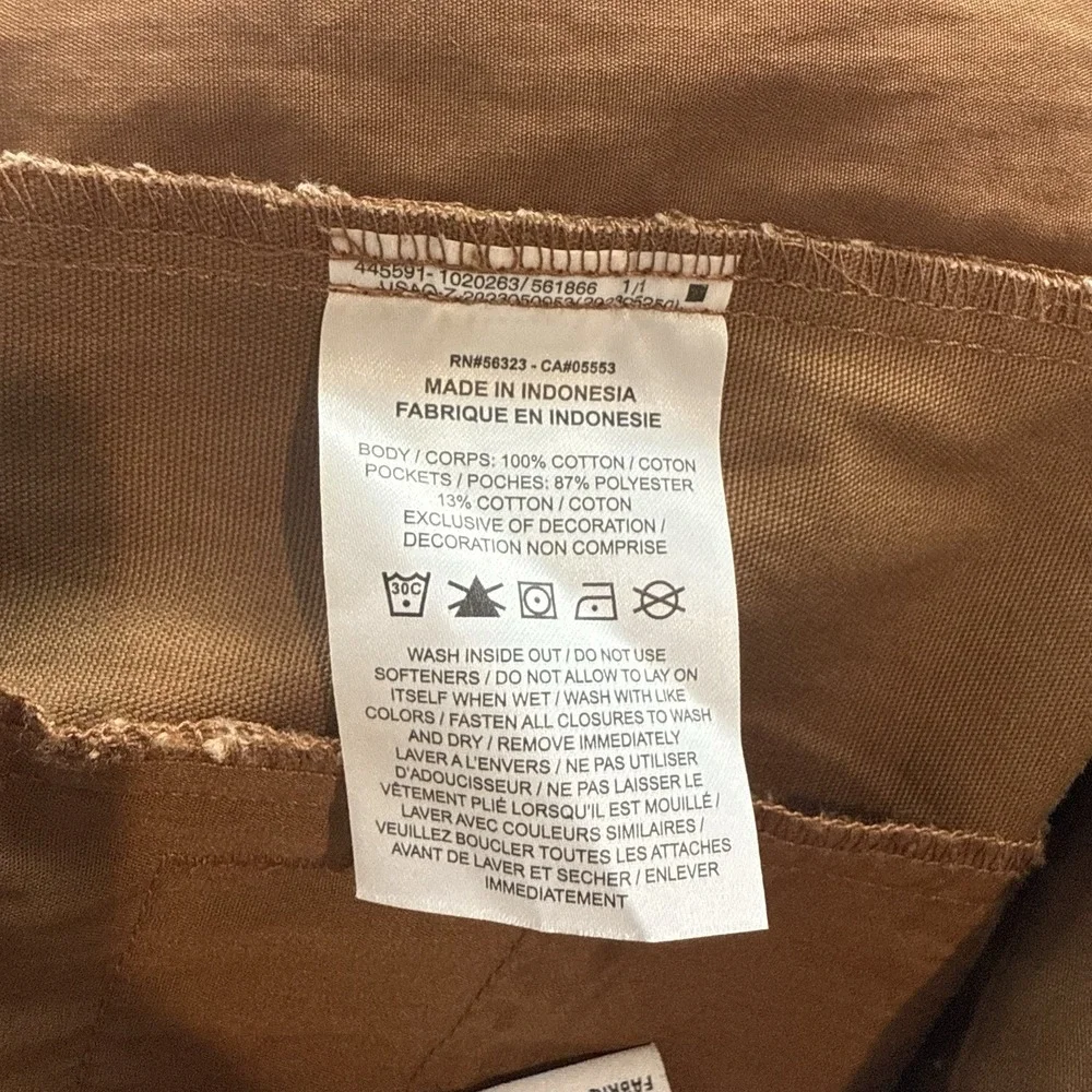 Nike Club Chino Pants Mens 34x30 Tan Canvas Straight Casual Trousers FZ5770